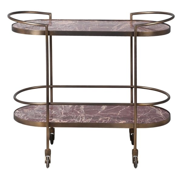 Marble Bar Cart - 85x74 cm: An Elegant Solution for Serving Drinks