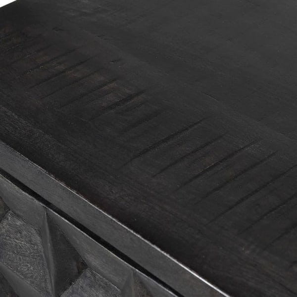 Eccleston 190 cm Four-Door Mango Wood Sideboard Credenza Buffet with Gold-Finish Iron Base