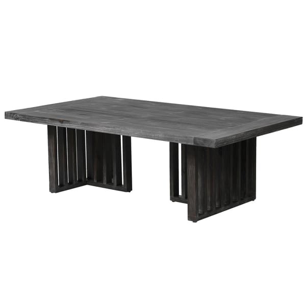 Bourne black fir wood coffee table 140 x 80cm
