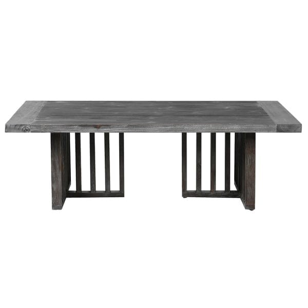 Bourne black fir wood coffee table 140 x 80cm