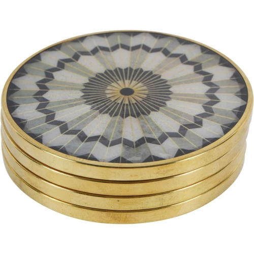 Belgravia Black Coasters – Set of 4