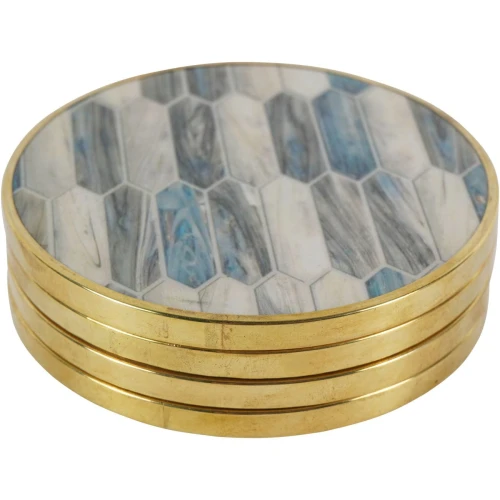 Belgravia Grey Coasters – Set of 4