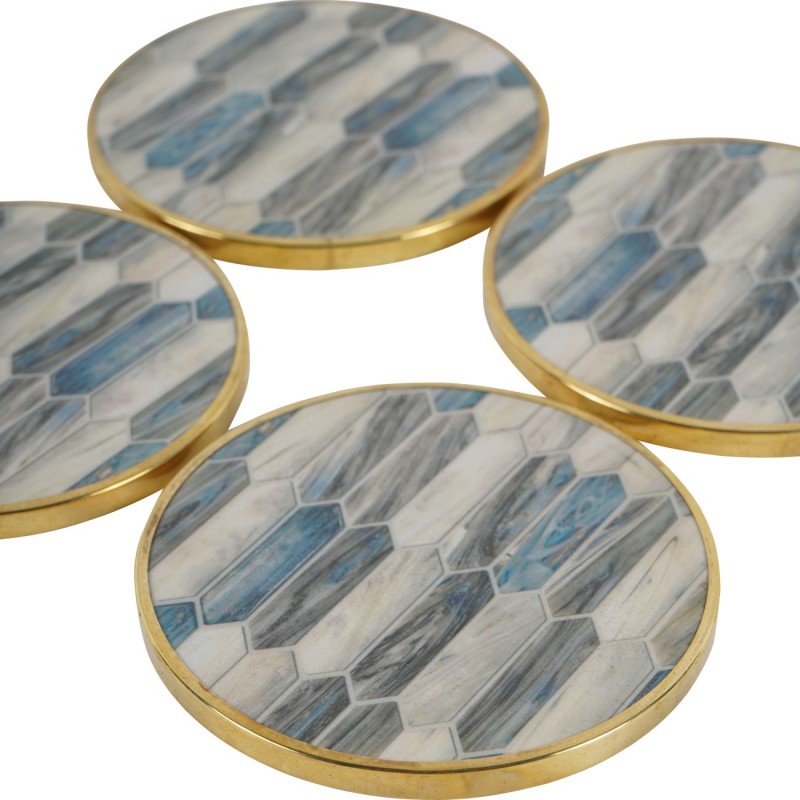 Elegant coasters for a coffee table