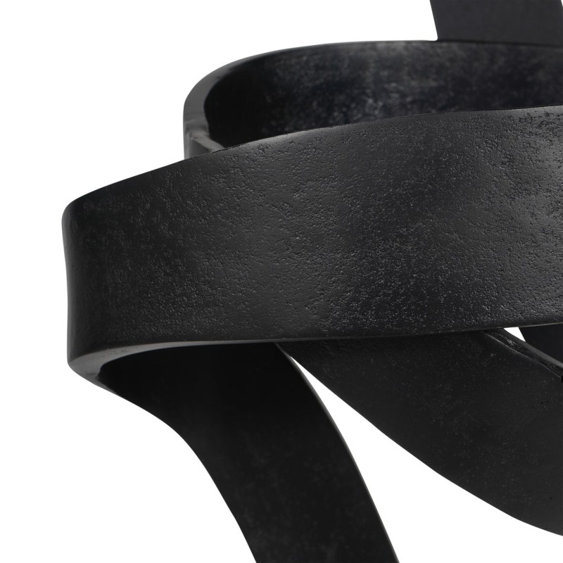 Contemporary Aluminum Floor Sculpture - Eccleston 128 cm in Black