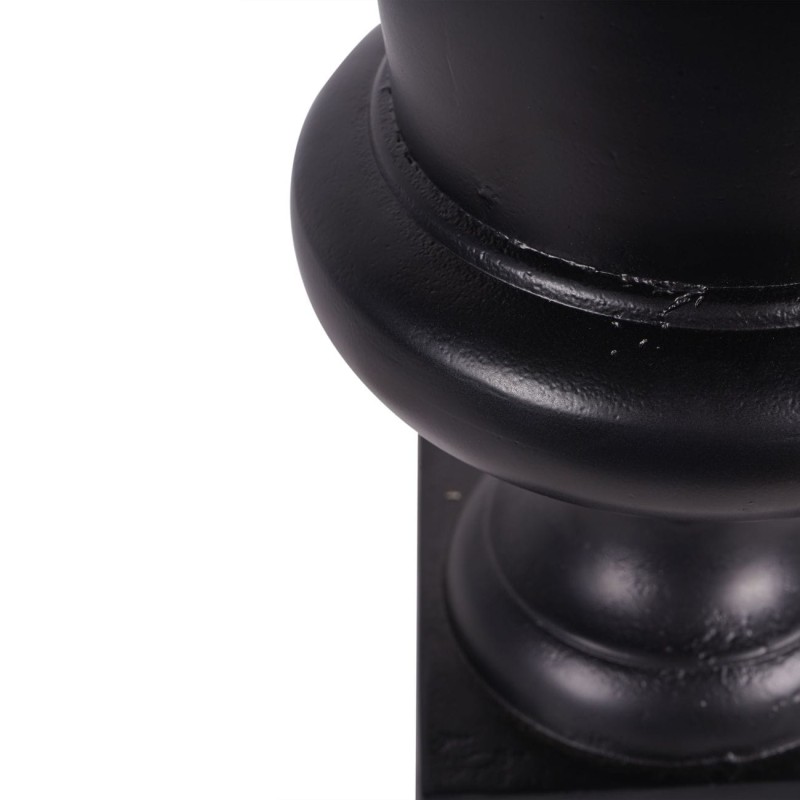 Black Aluminium Vase 48 cm - An Urn-Shaped Black Aluminium Vase