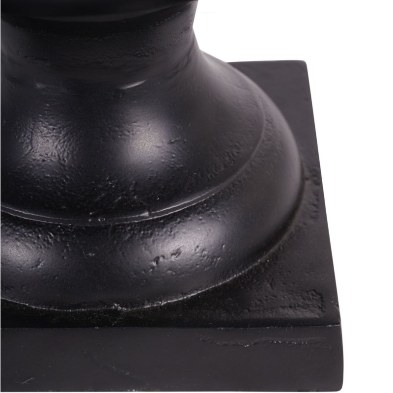 Black Aluminium Vase 48 cm - An Urn-Shaped Black Aluminium Vase