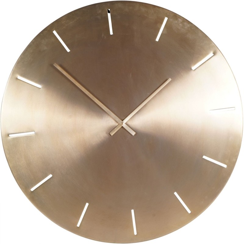 Greenwich 76 cm Golden Metal Round Wall Clock