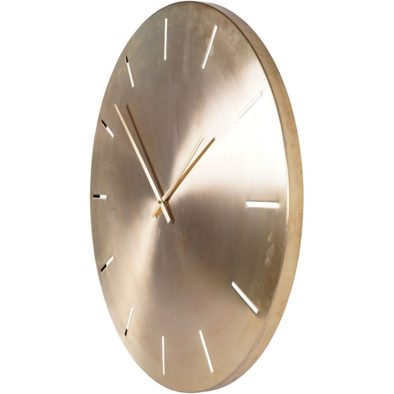 Greenwich 76 cm Golden Metal Round Wall Clock