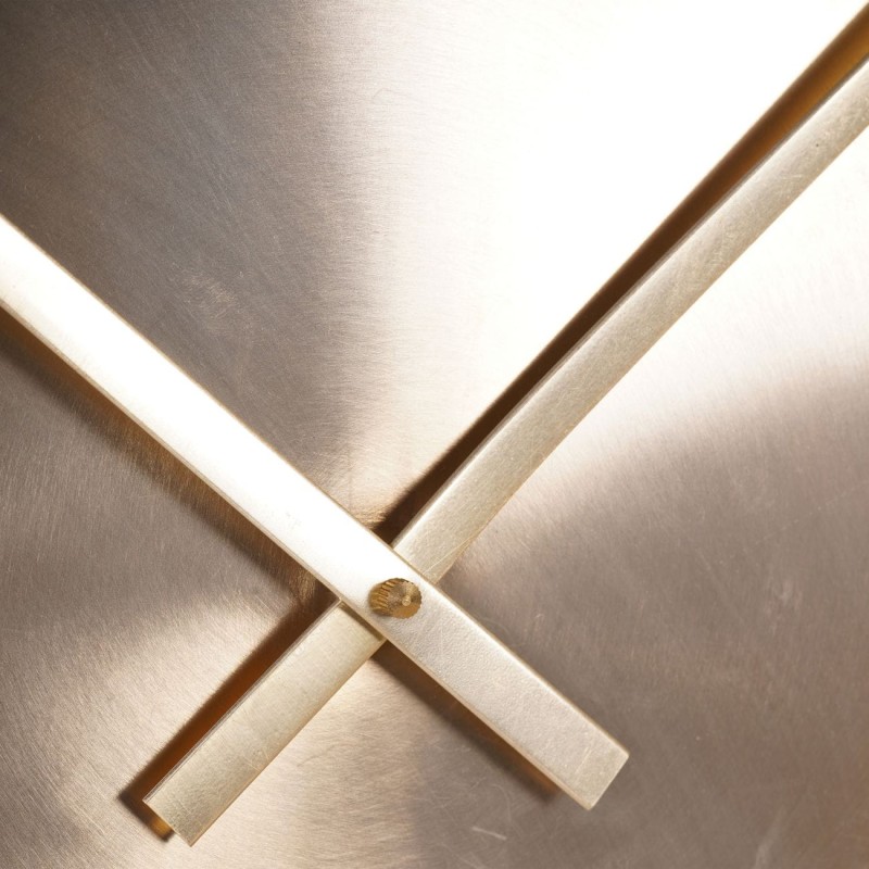 Greenwich 76 cm Golden Metal Round Wall Clock