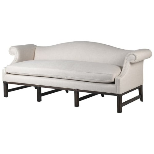 Linen Bromley Sofa - 220 cm Three-Seater Settee with Linen Upholstery