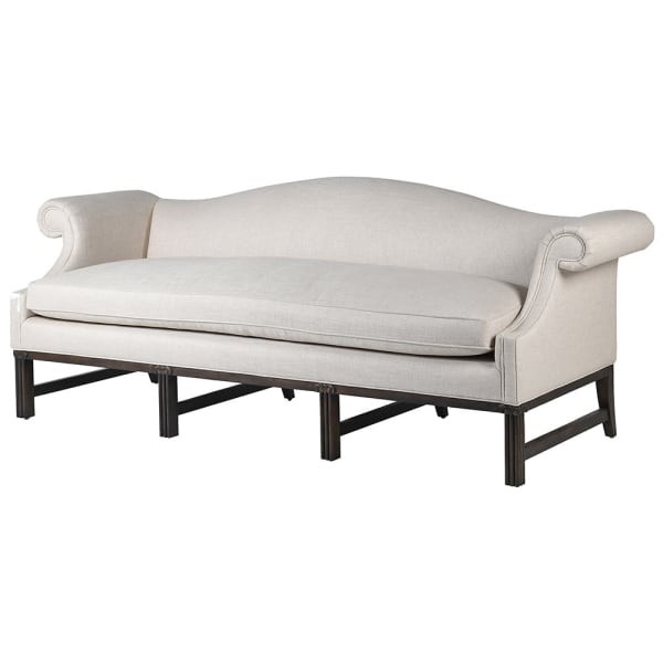 Linen Bromley Sofa - 220 cm Three-Seater Settee with Linen Upholstery