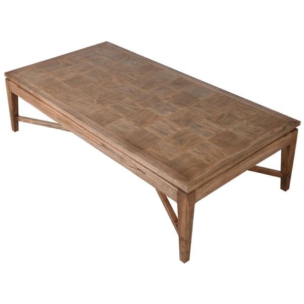 Telcon Oak Coffee Table - 76x144 cm, Brown Finish