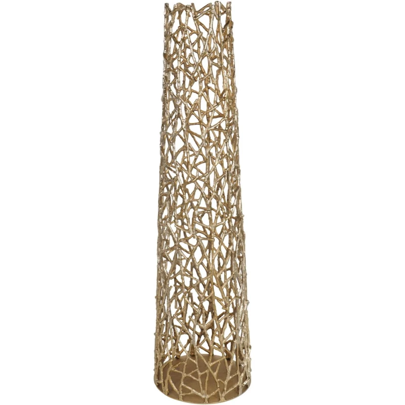 Sloane Gold extra large floor vase 122 cm in aluminium