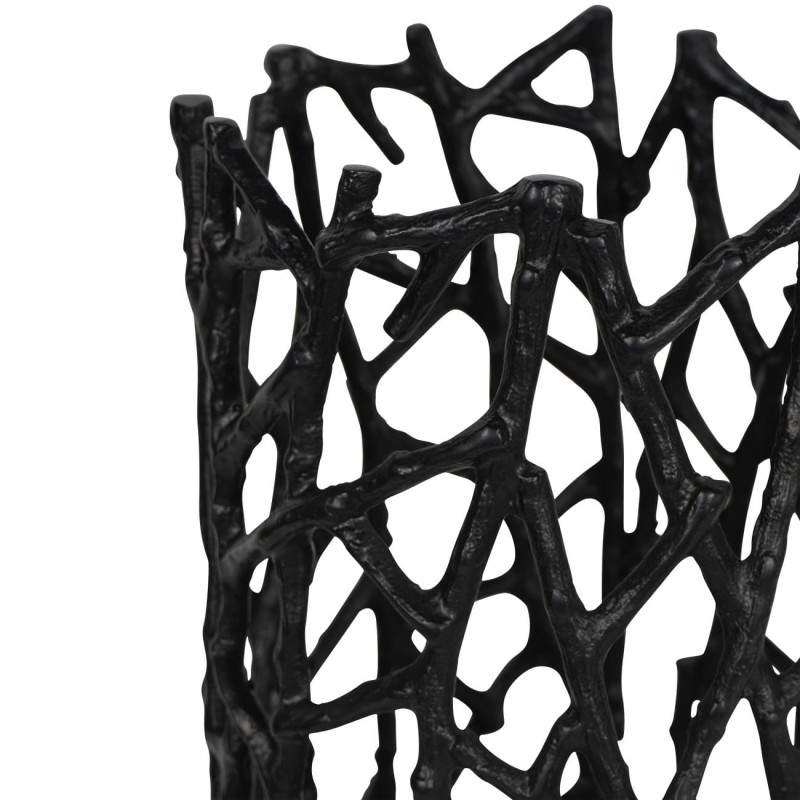 Black Sloane floor vase for a living room