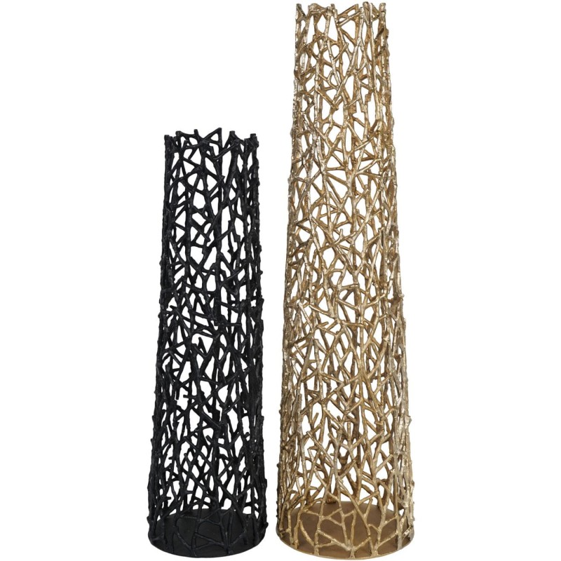 Contemporary black floor vase for a premium interior