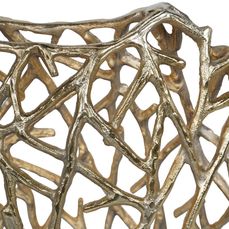 Sloane Gold Round vase for a console table