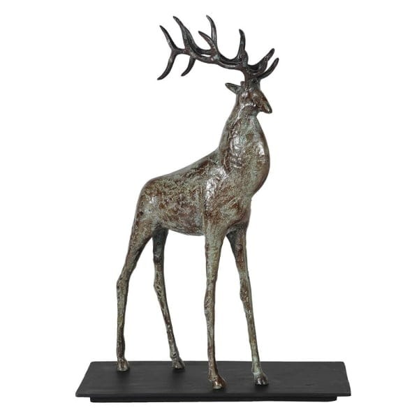 Moss Abstract Sculpture 52 cm patine effect