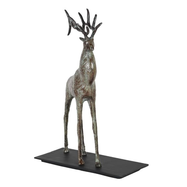 Moss Abstract Sculpture 52 cm patine effect