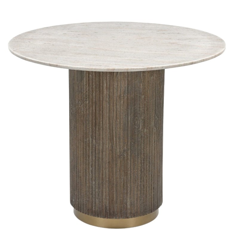 Maigue Round marble dining table measuring 90cm