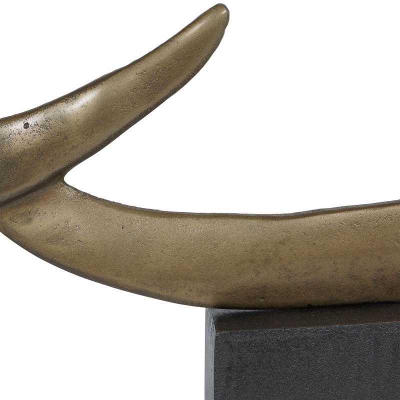 Modern Elegance: Golden Waves 84cm Large Aluminum Sculpture