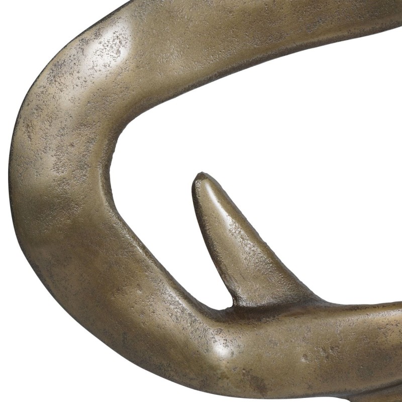 Gold Waves sculpture measuring 84 cm wide