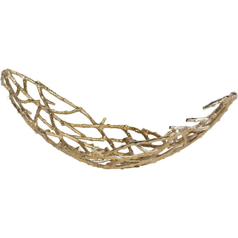 Openwork gold aluminium decorative bowl