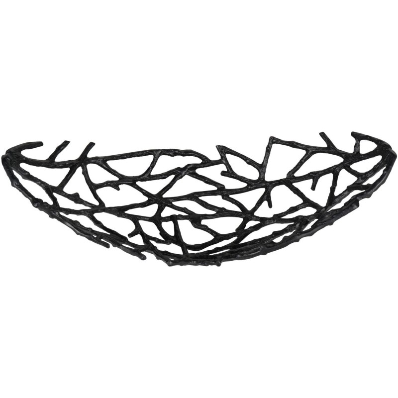 Sculptural black bowl for a coffee table