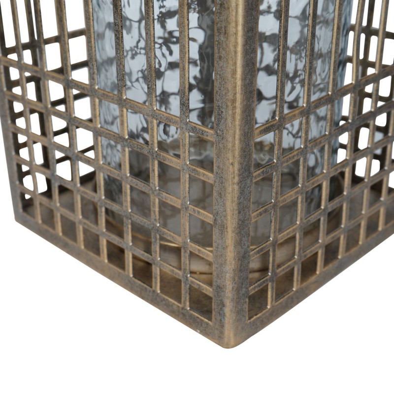 Antique gold floor lantern for an entrance hall