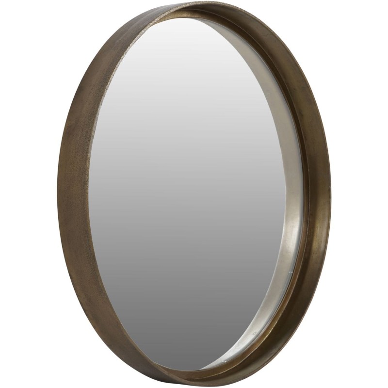 Brompton Brass 100 cm Round Mirror with Aluminium Frame