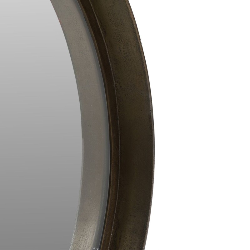 Brompton Brass 100 cm Round Mirror with Aluminium Frame