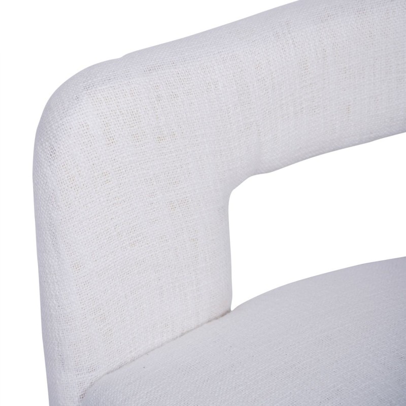 Ivory Dining Occasional Chair 72 cm 100% cotton upholstery