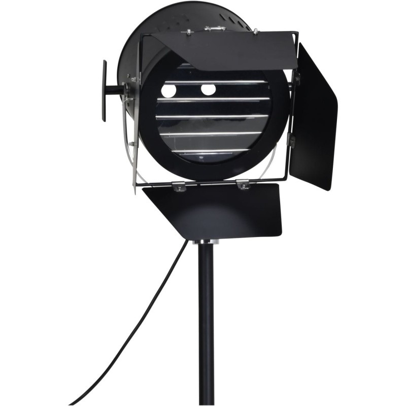 Loft Black Tripod Floor Lamp – Modern Industrial Standing Light 176 cm