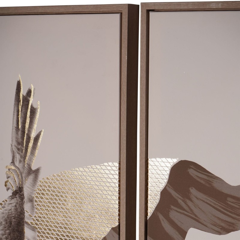 Tropic framed canvas panels for a living room