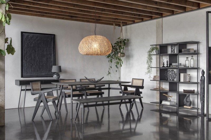 Bamboo Ceiling Lamp Handcrafted Natural Pendant 80x50 cm