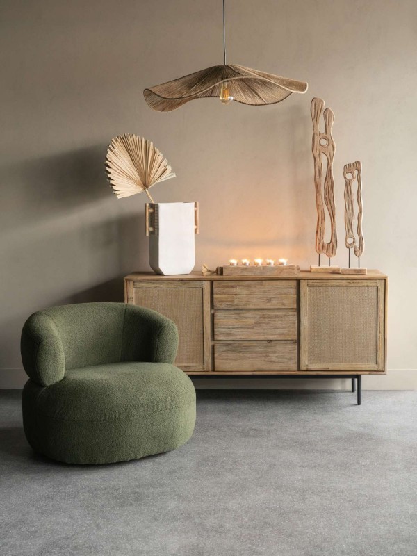 Jupiter Acacia Rattan Sideboard Three Drawers 160 cm