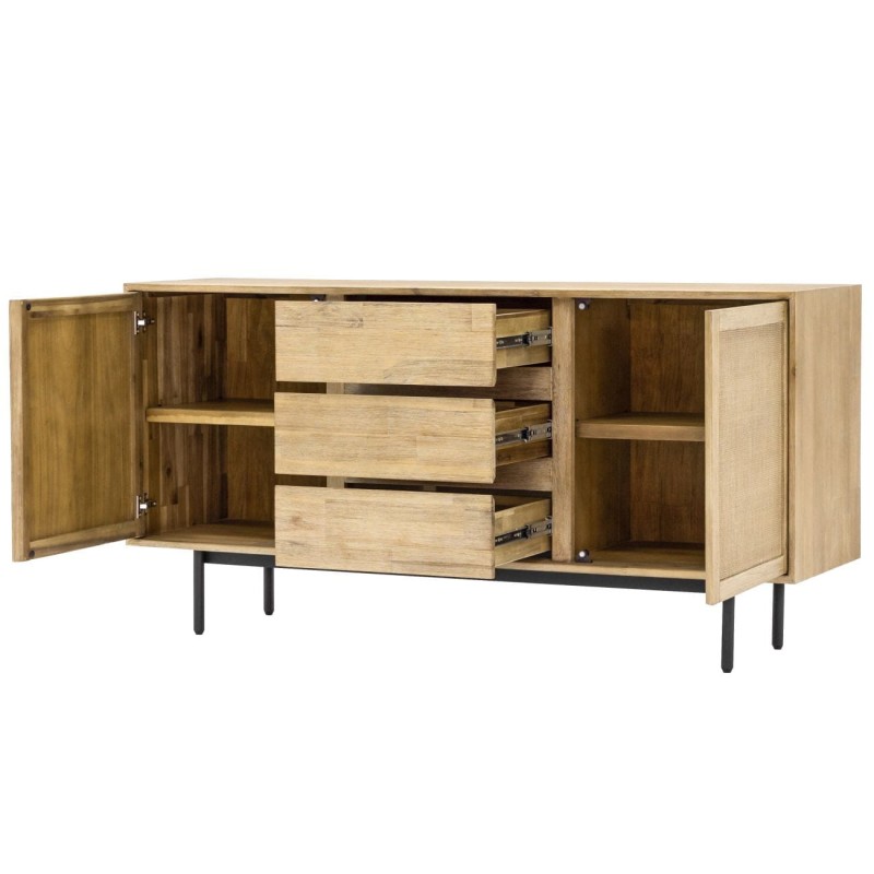 Jupiter Acacia Rattan Sideboard Three Drawers 160 cm