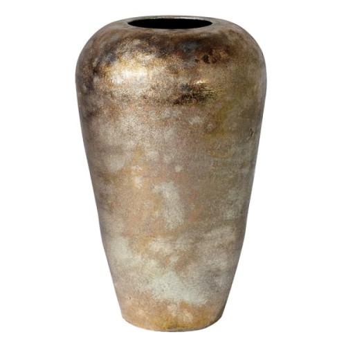 Gold Antique S Decorative Vase 50 cm – Hand-Finished Metal Vase