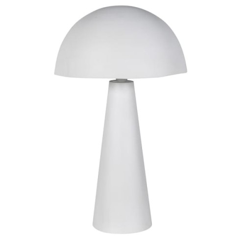 Iron White Table Lamp 74 cm with Metal Shade