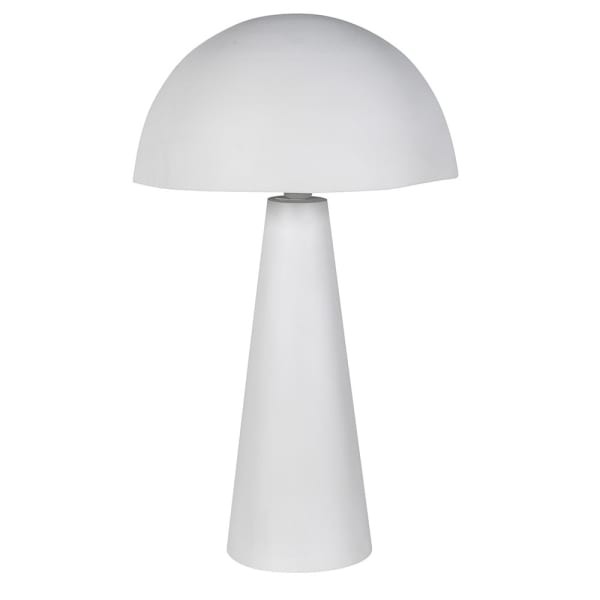 Iron White table lamp 74 cm with metal shade