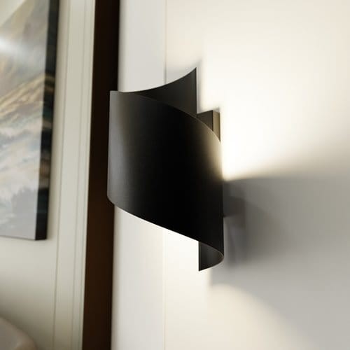 Bremner Wall Light 30 cm black metal modern wall lamp