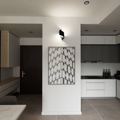 Bremner Wall Light 30 cm black metal modern wall lamp