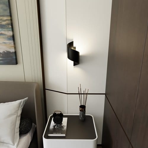 Bremner Wall Light 30 cm black metal modern wall lamp