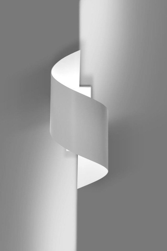 Bremner White Wall Light 30 cm white metal modern wall lamp