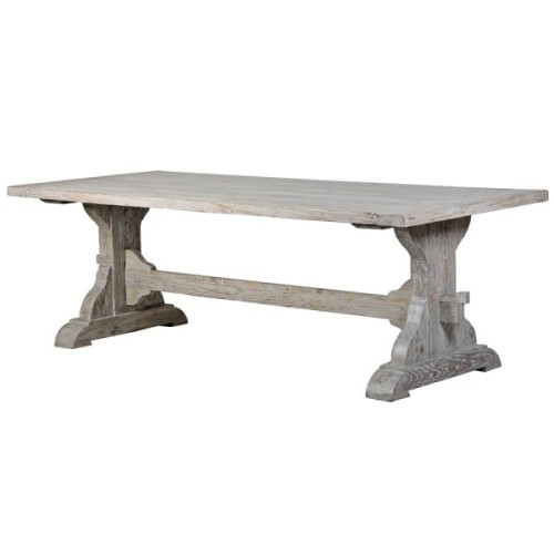 Old Pine Dining Table 240 x 100 cm – Pine Wood Table with Decorative Beam