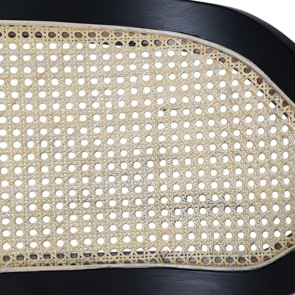 Chelsea Black Lounge Chair 73 cm Vienna Rattan Weave