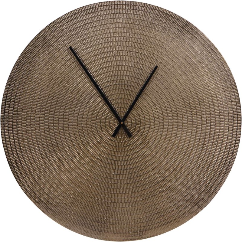 Large Lyall Gold Wall Clock – Textured Gold Metal, 73 cm