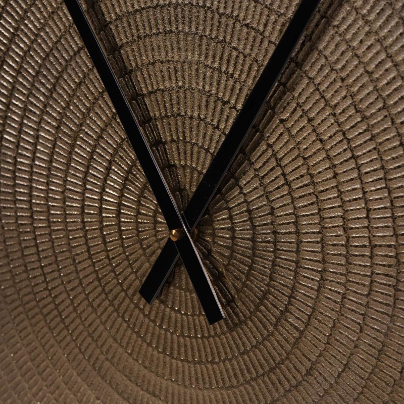 Large Lyall Gold Wall Clock – Textured Gold Metal, 73 cm