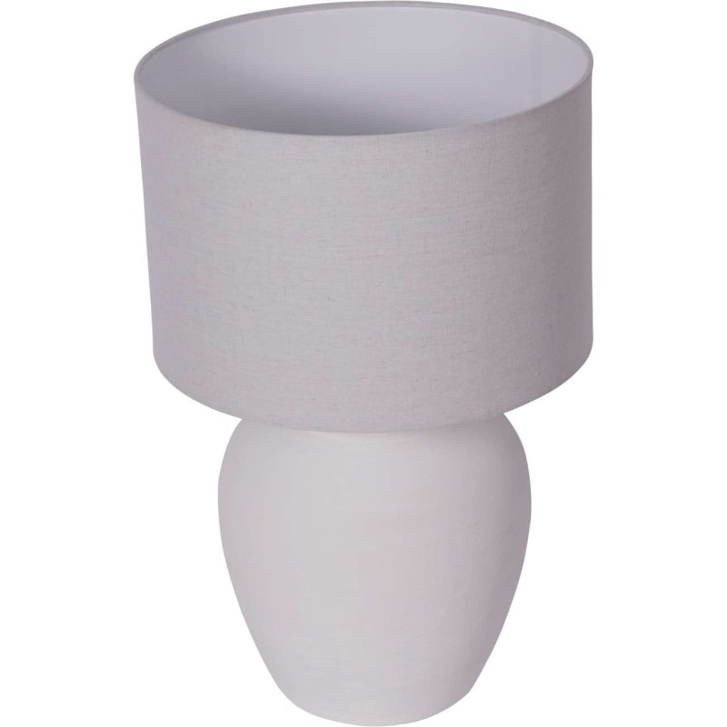 Classic Textured lamp with rounded ceramic base