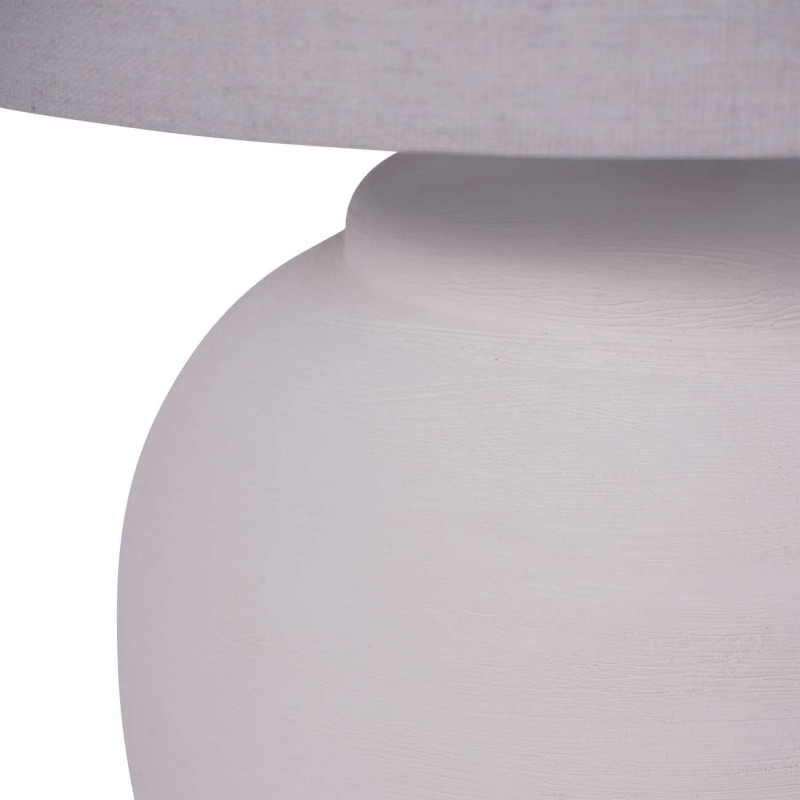 Large white table lamp for a living room