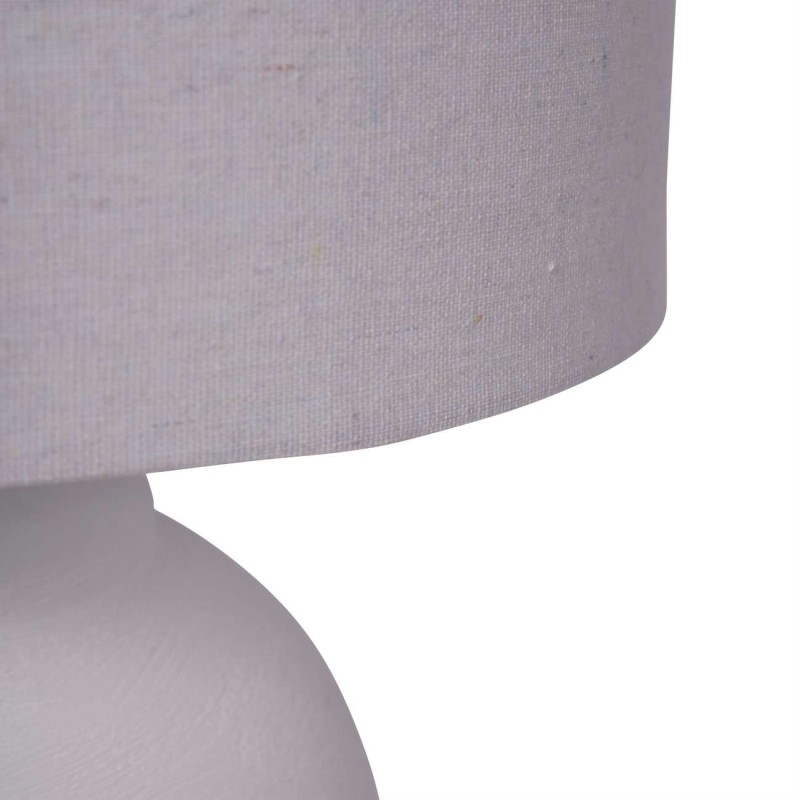Table lamp with subtly textured ceramic base